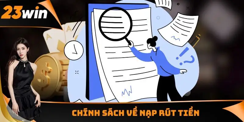 Chính sách về nạp rút tiền